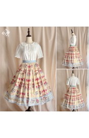Miss Point Parfait Strawberry Tea Skirt(Reservation/3 Colours/Full Payment Without Shipping)